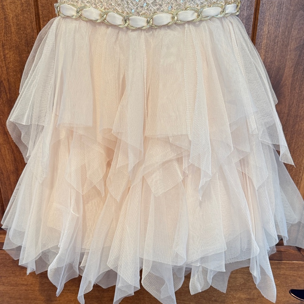 American Princess Sparkling Cream toddler Dress - Picture 3 of 6
